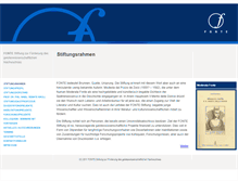 Tablet Screenshot of fonte-stiftung.de
